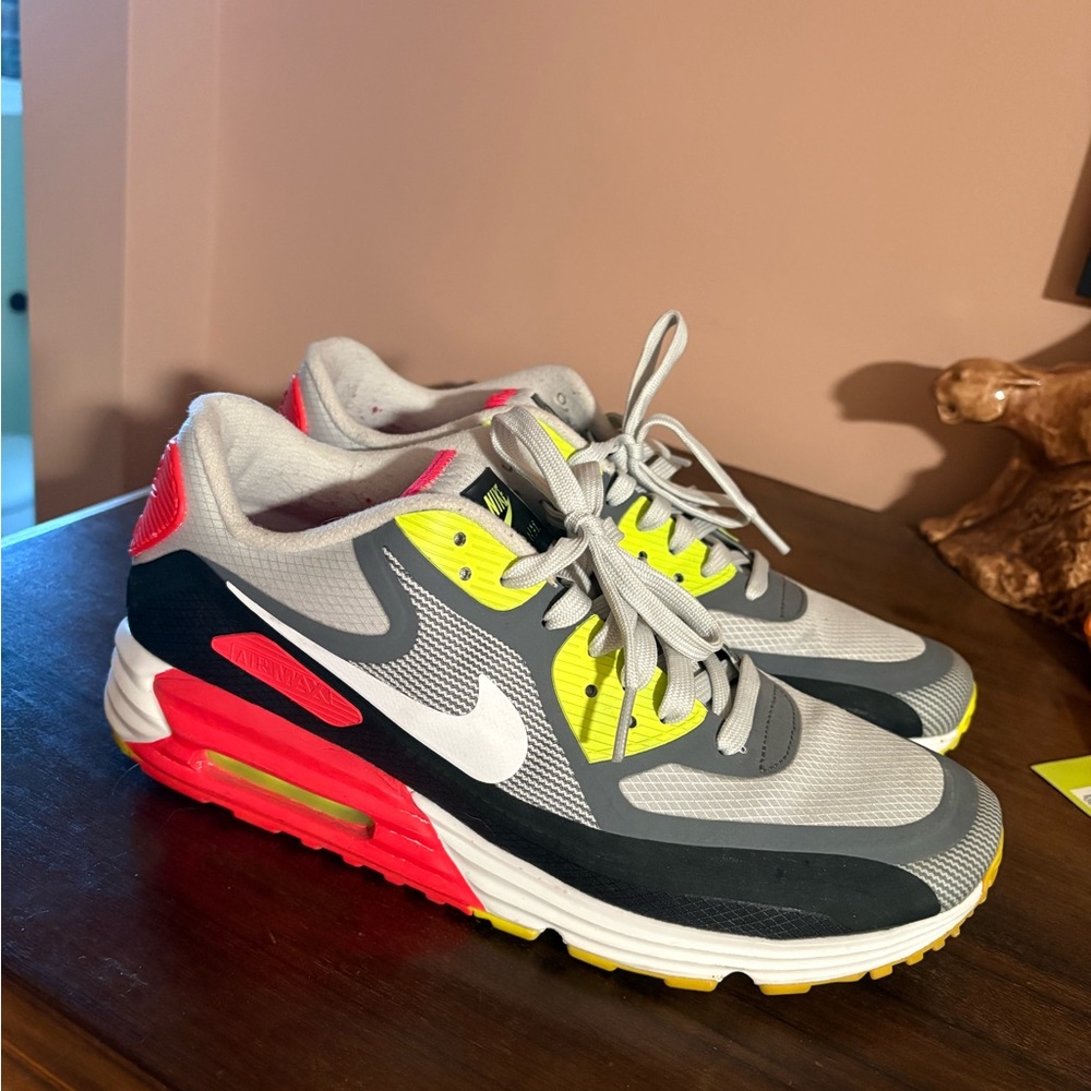Nike Air Max Gray with Neon Accents